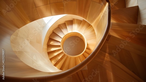 Construct a stunning wood veneer helical stair in Palo Alto homes