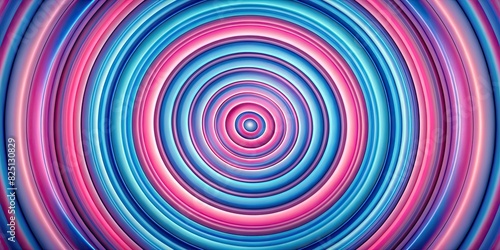 Vibrant abstract concentric circles in bold, swirling colors.