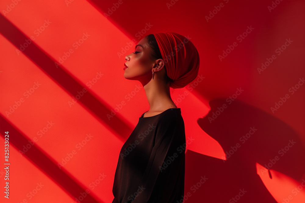 creative fashion woman isolated minimalistic studio creative fashion woman isolated minimalistic studio