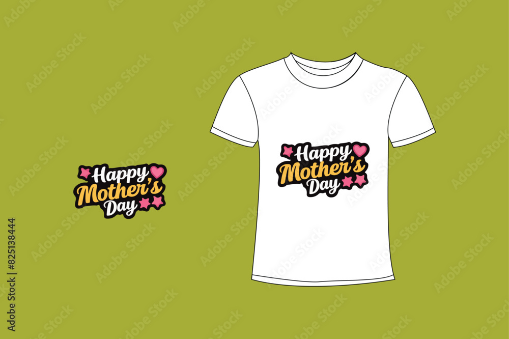 Happy mother's Day typography t shirt design. Happy mother's Day typography t shirt design.