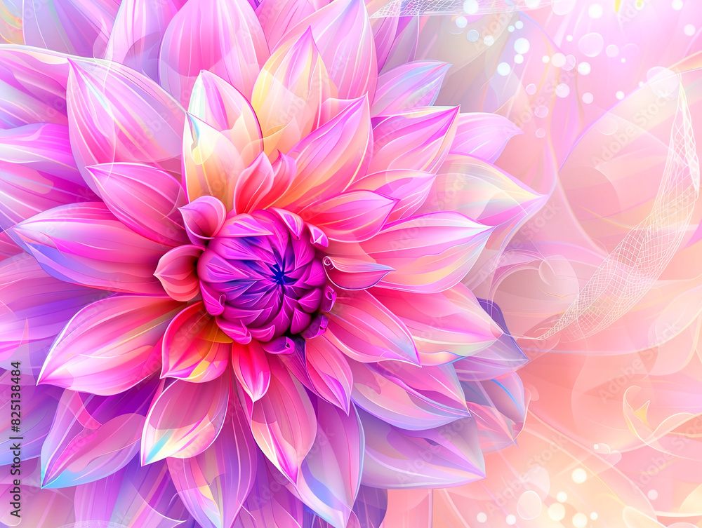 Fototapeta premium Dahlia flower photography dark red flower petals