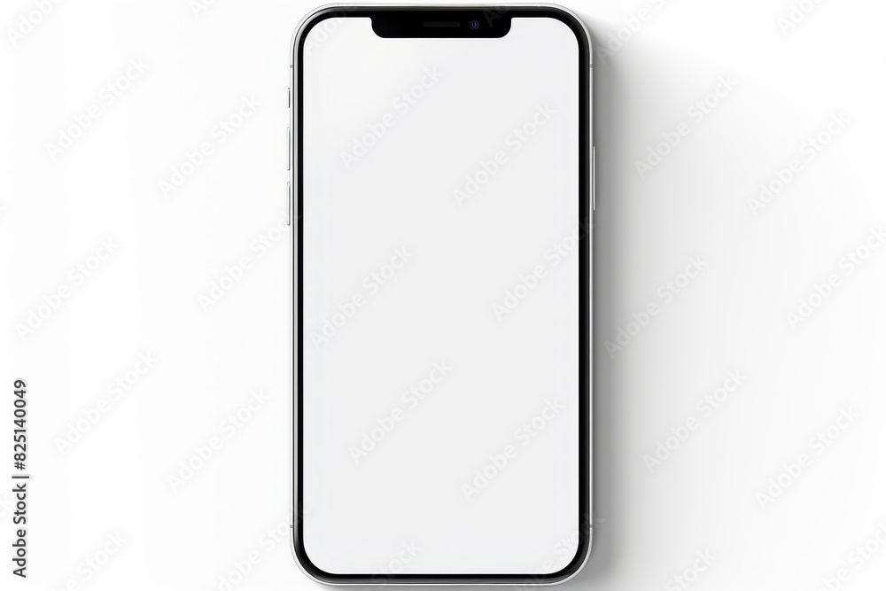 Individual using smartphone against white background for enhanced visibility and clear details Individual using smartphone against white background for enhanced visibility and clear details
