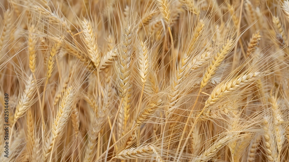 Expansive Field of Golden Wheat Stalks in Peaceful Countryside Landscape Expansive Field of Golden Wheat Stalks in Peaceful Countryside Landscape