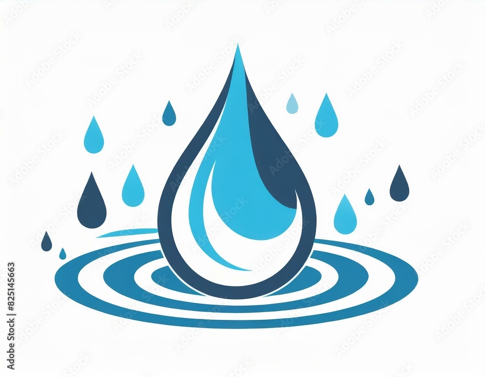 water drop icon, vector image on white background water drop icon, vector image on white background