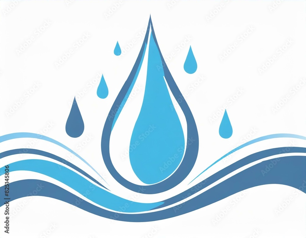 water drop icon, vector image on white background water drop icon, vector image on white background