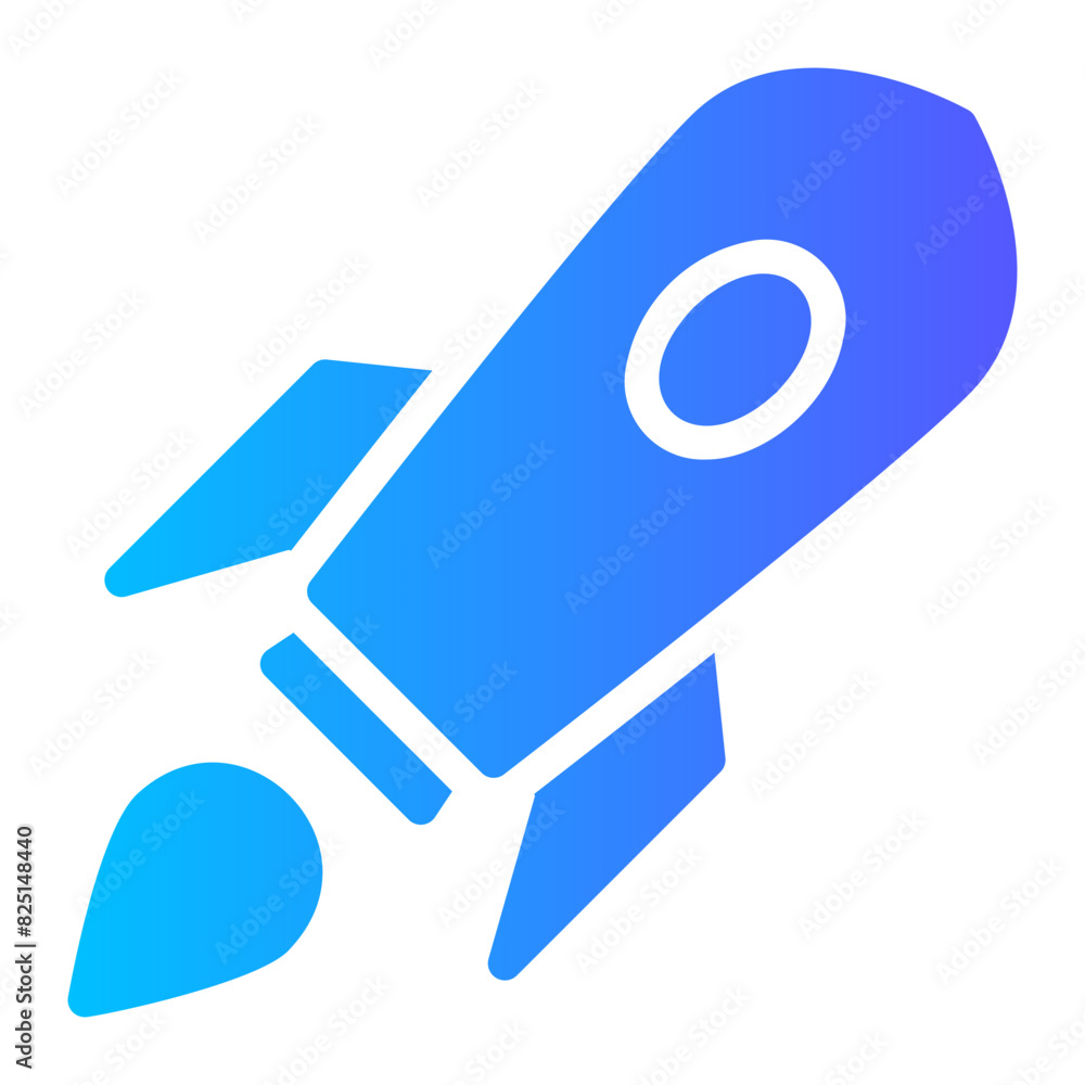 rocket gradient icon rocket gradient icon