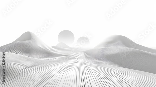 An abstract horizon background with perspective drawing, featuring converging lines and depth illusion techniques to evoke a sense of depth and distance. photo