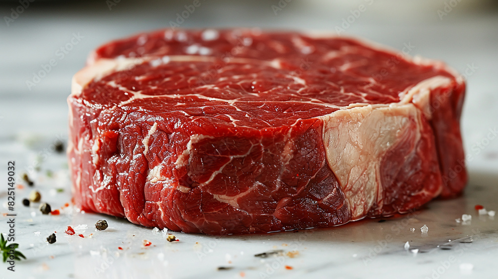 Beef Steak Isolated on White Background - No Garnish