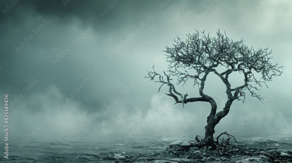 A withered, leafless tree with a negative financial loss message, financial crisis theme, highresolution, sharp detail, dramatic and professional image. A withered, leafless tree with a negative financial loss message, financial crisis theme, highresolution, sharp detail, dramatic and professional image.