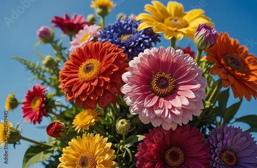 colorful gerber flowers