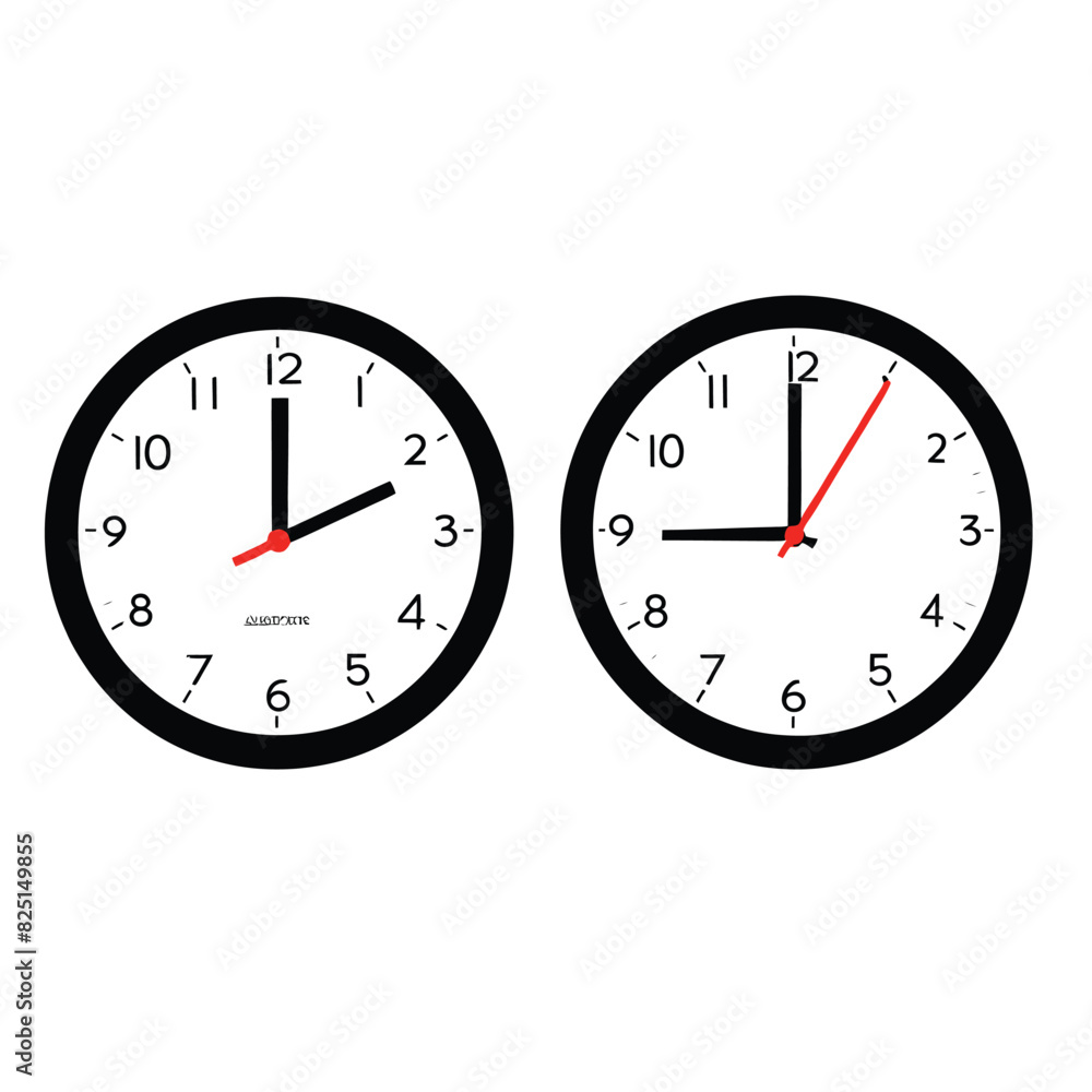 clock isolated on white background clock isolated on white background