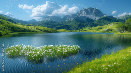 Serene and Scenic Lakes with Vibrant Landscapes