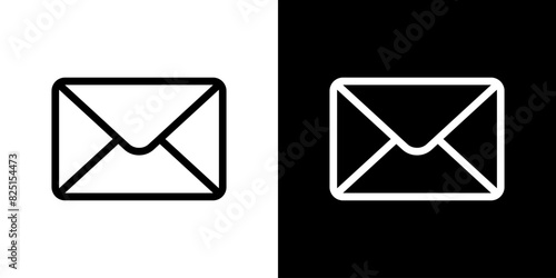 Email, mail, message icon in generic style. Envelope concept