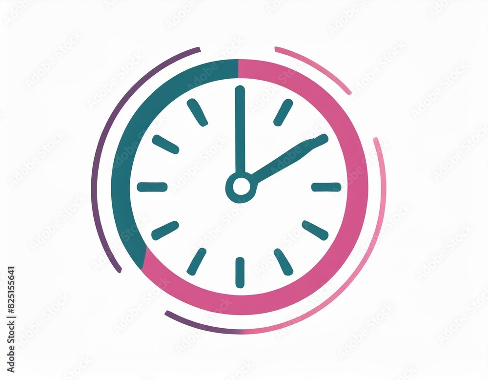 clock alarm icon, vector image on white background, logo clock alarm icon, vector image on white background, logo