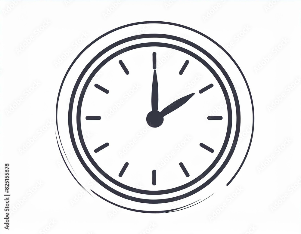 clock alarm icon, vector image on white background, logo clock alarm icon, vector image on white background, logo