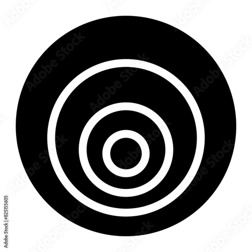 doppler effect glyph icon