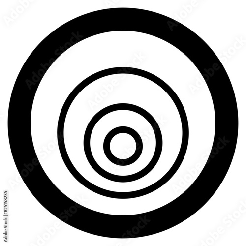 doppler effect glyph icon