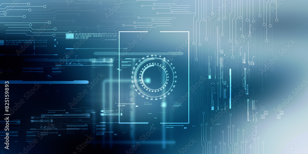 2d illustration Abstract futuristic electronic circuit technology background 2d illustration Abstract futuristic electronic circuit technology background