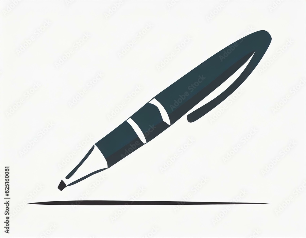 pen icon, vector image on white background, logo pen icon, vector image on white background, logo