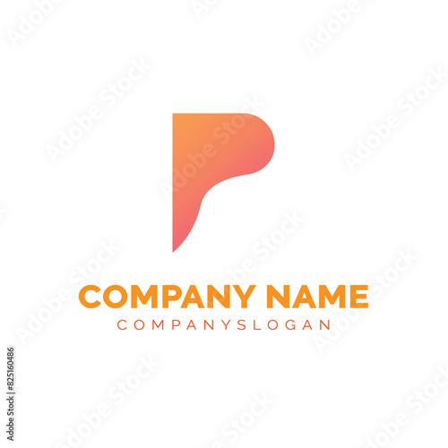 Letter P logo design, vector logo design  © Designifier