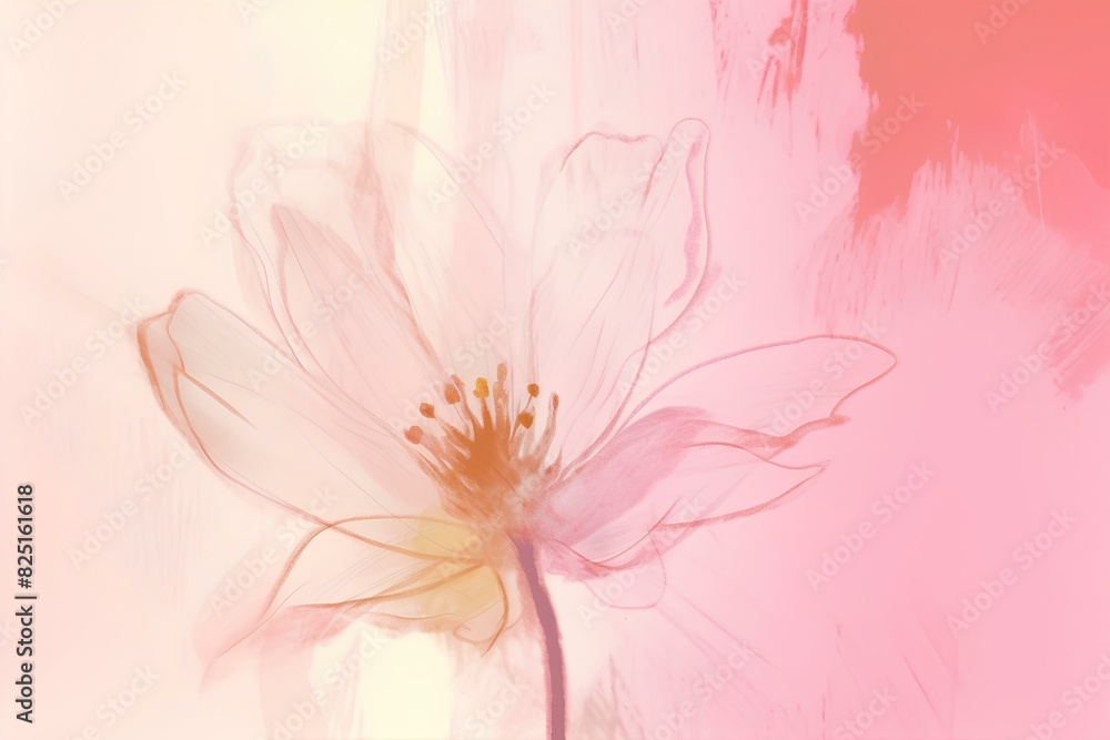 Obraz premium pink background made by midjourney