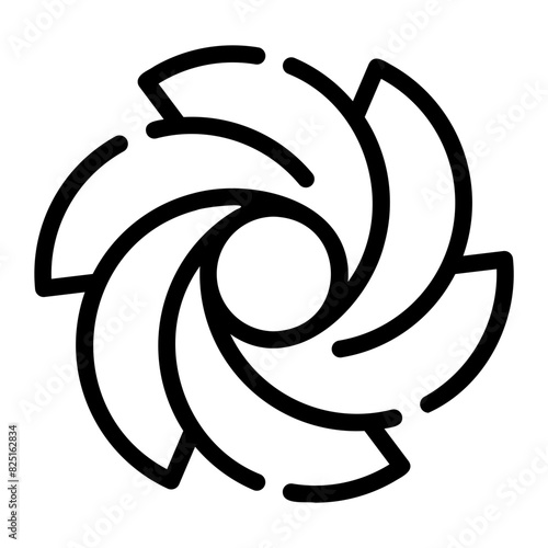 Fényképezés black hole line icon
