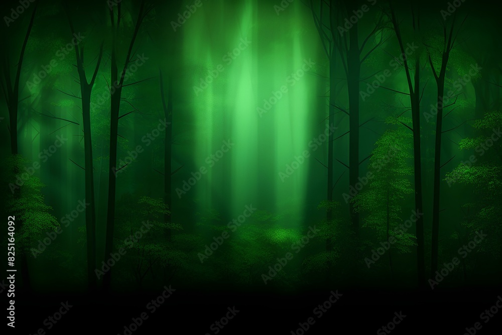 Naklejka premium forest in the fog made by midjourney