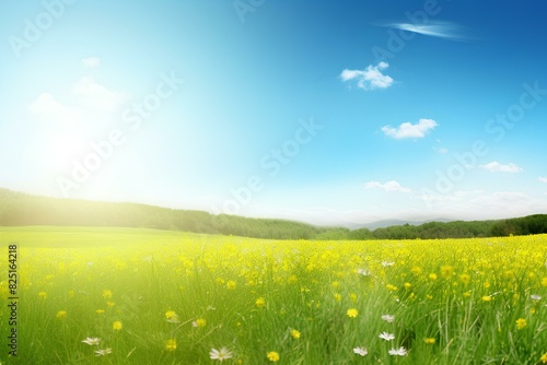 field and blue sky made by midjourney
