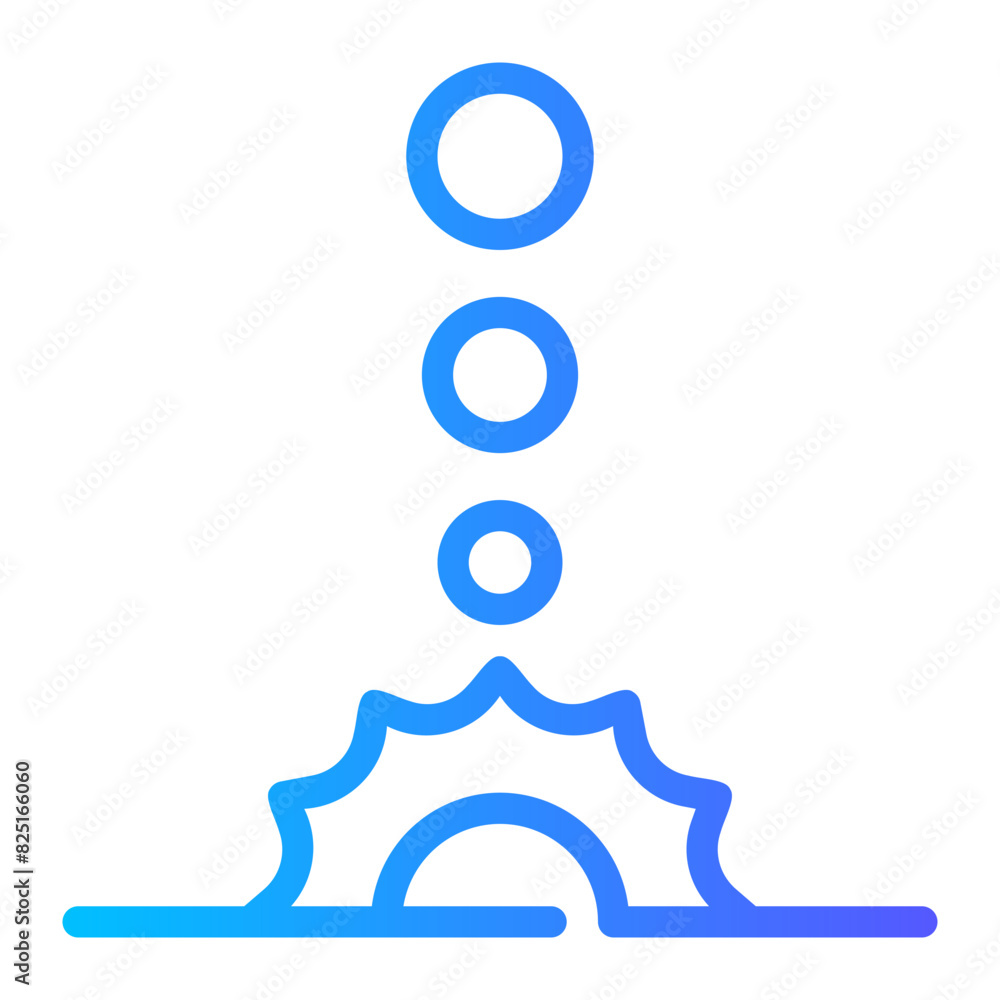 solar system gradient icon