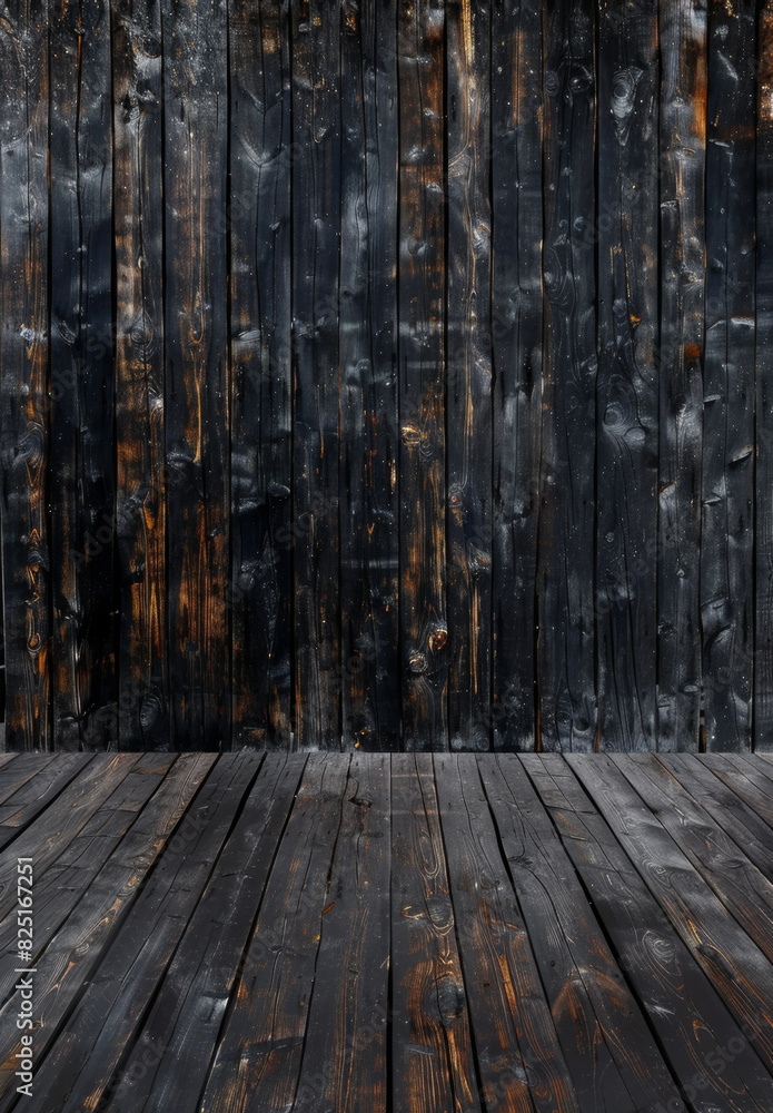 old wooden background, generative ai old wooden background, generative ai
