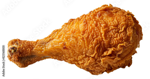 A delicious crispy fried chicken drumstick