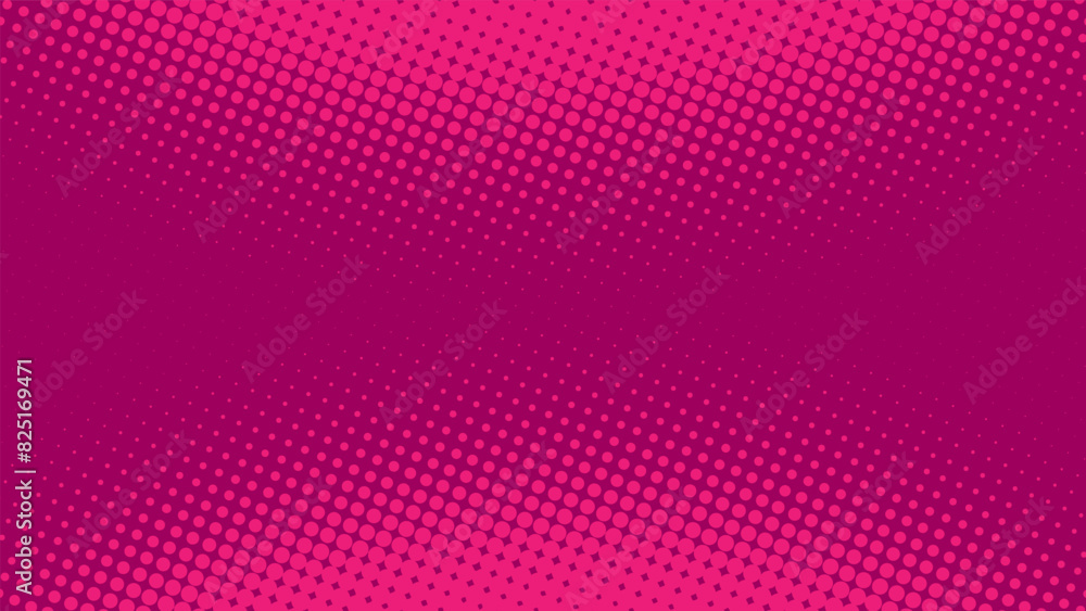Bright magenta pop art background in retro comic book style. Cartoon superhero backdrop with halftone dots gradient, vector illustration eps10 Bright magenta pop art background in retro comic book style. Cartoon superhero backdrop with halftone dots gradient, vector illustration eps10