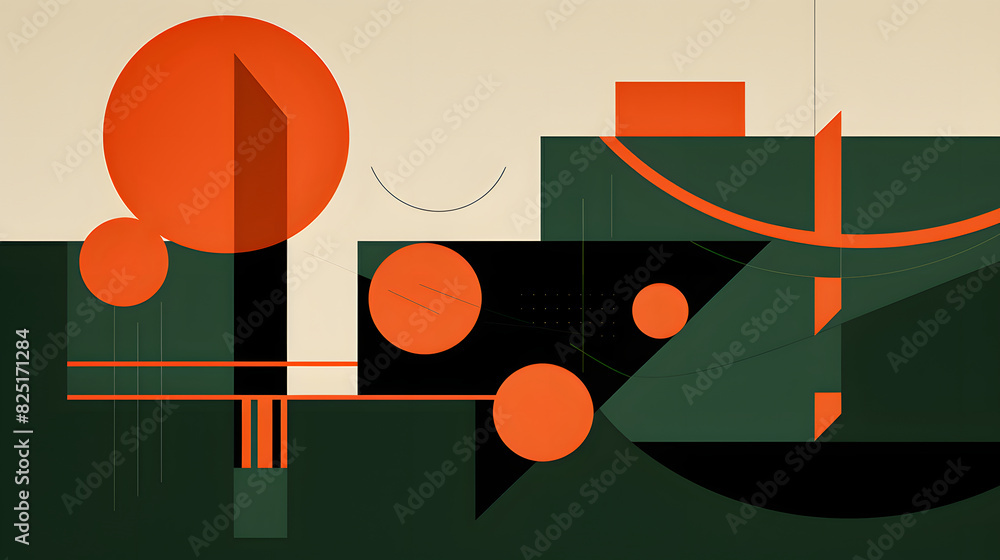 Obraz premium Digital technology geometric lines abstract background