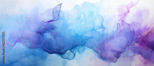 Light blue and lavender watercolor splash background, merging softly,