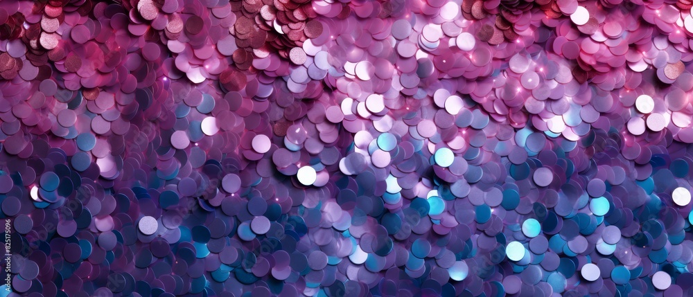 Blue and purple glitter sparkle texture, seamless pattern, cool and