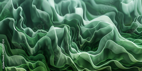 Green digital abstract creative background