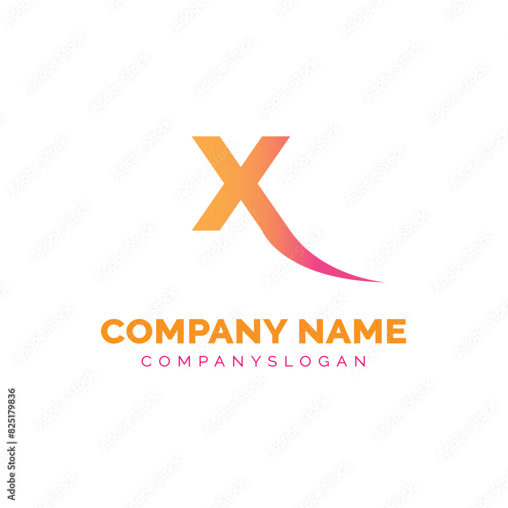 Letter X logo design, vector logo design 