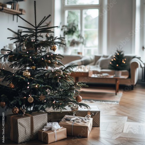 Christmas tree with presents