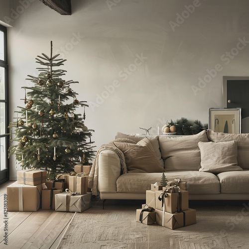 Christmas tree with presents