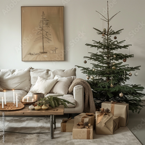 Christmas tree with presents