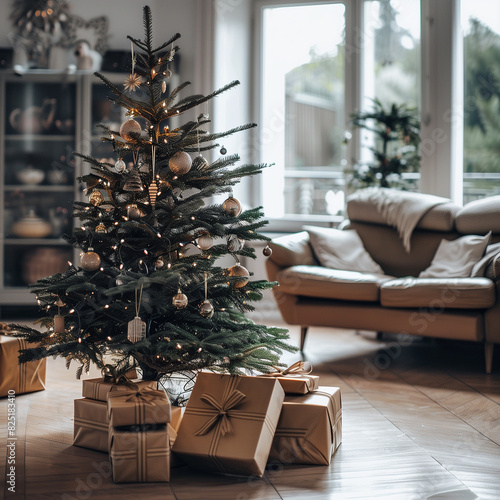 Christmas tree with presents