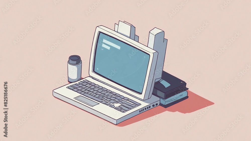 flat illustration vector computer icon flat illustration vector computer icon