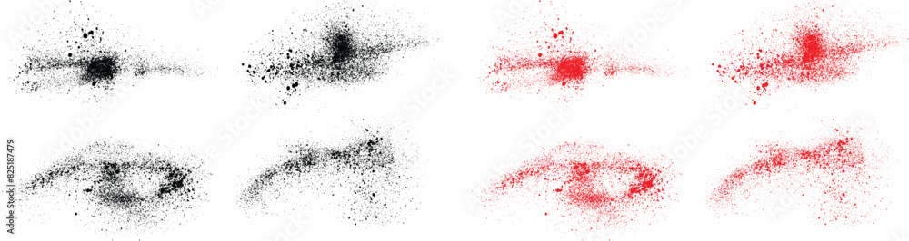 Grunge texture black and red color blood splatter illustration vector set. Creative grunge texture brush stroke Grunge texture black and red color blood splatter illustration vector set. Creative grunge texture brush stroke