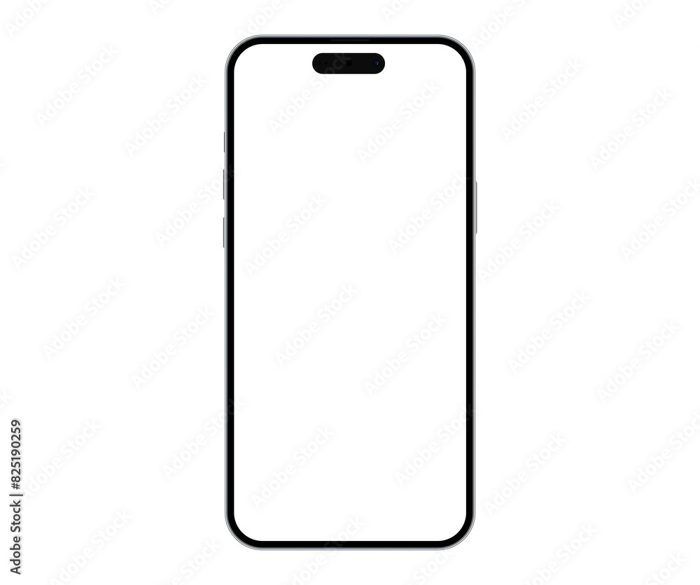 Smartphone mockup white screen. mobile phone Isolated on White Background. Smartphone mockup white screen. mobile phone Isolated on White Background.