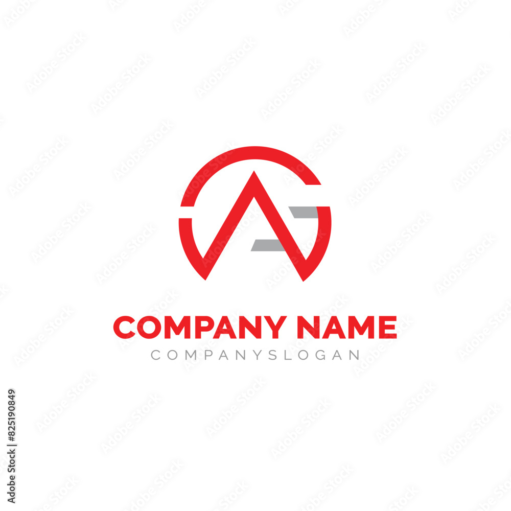 Letter AG logo design, vector logo design Letter AG logo design, vector logo design