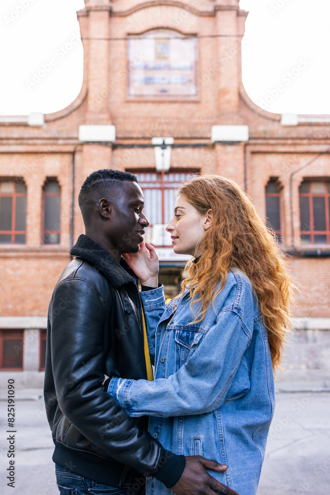 Young couple looking fondly at each other Young couple looking fondly at each other