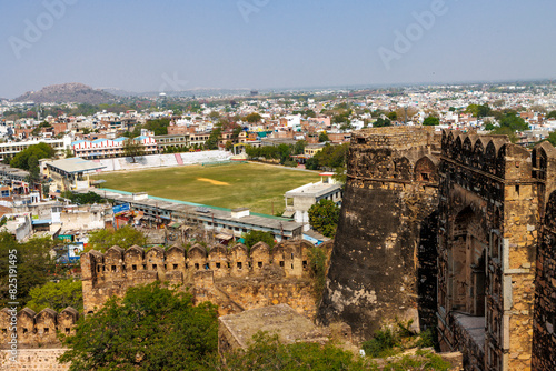 City view of Jhansi from Jhansi fort in Jhansi, Budelkhand, Uttar Pradesh, India, Asia photo