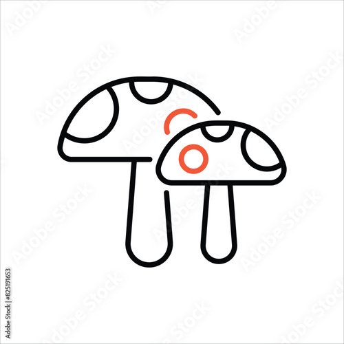 Mushroom vector icon