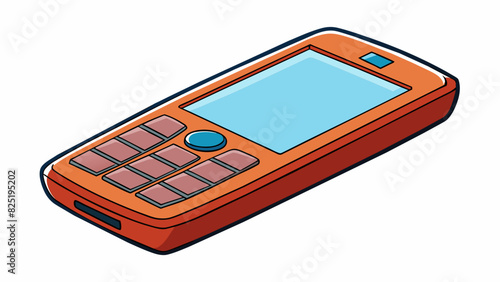 A basic cell phone with a rectangular shape a screen buttons or a touch screen and basic calling and texting functions is a widely used means of. Cartoon Vector.