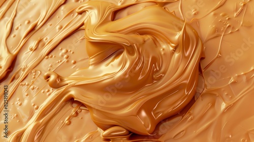 melted peanut butter texture glossy smooth
